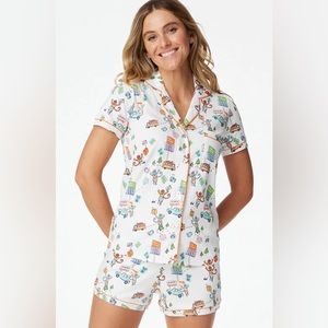 NWT roller rabbit on the road polo pajamas